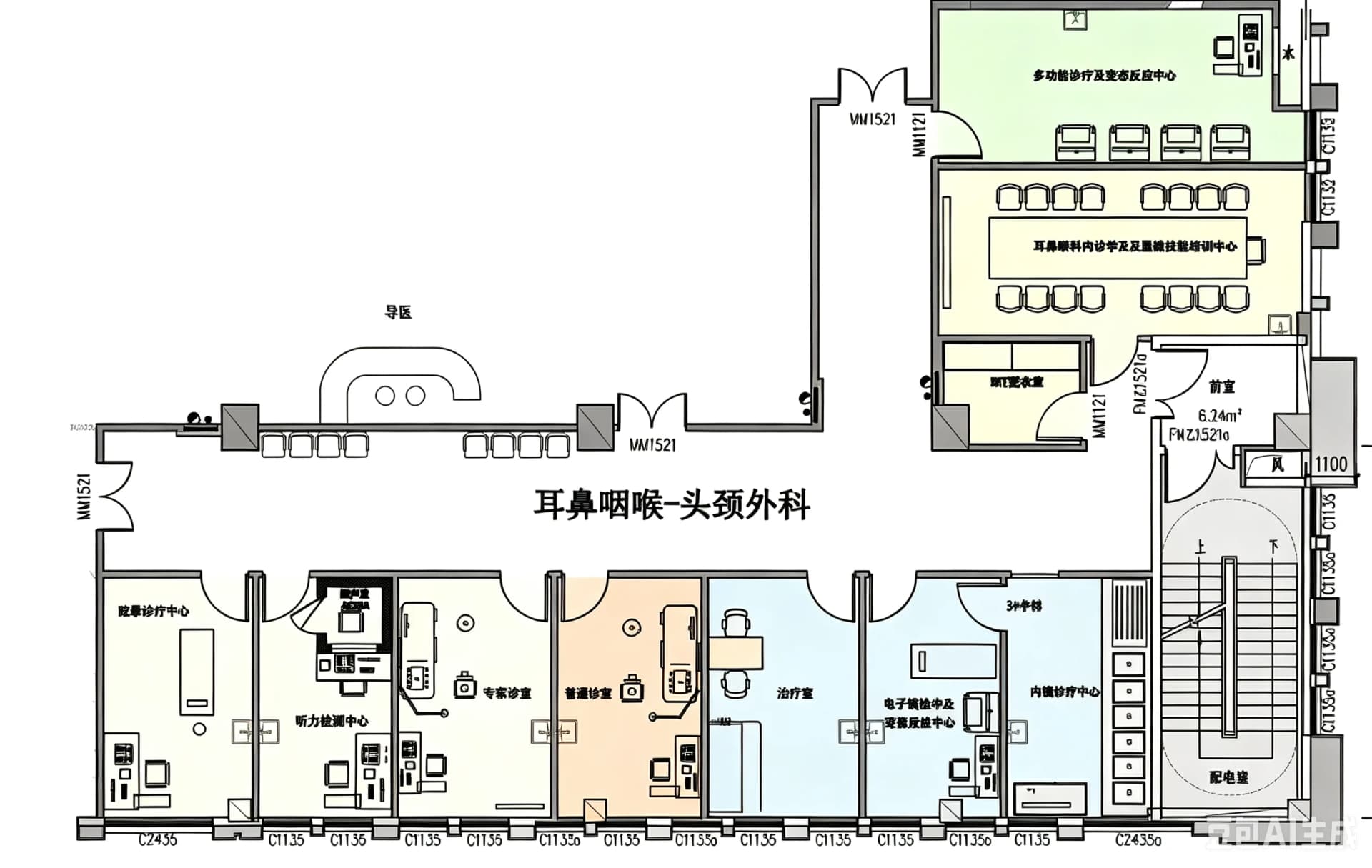 门诊功能室布局方案参考二