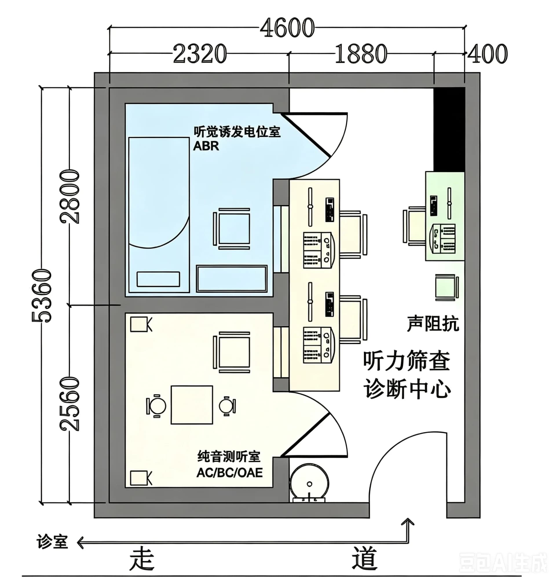 门诊功能室布局方案参考四